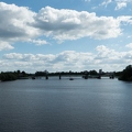 Wolken über der Havel von der Wasserstadtbrücke aus