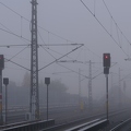 Bahn im Nebel