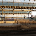 Bahnhof in Morgensonne