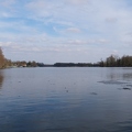 Das Eis verschwindet auf der Havel