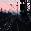 Bahn am Abend